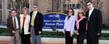 <p>Risman family members gather for a photo in the newly renovated Risman Plaza.</p>