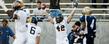 <p>A Kent State fullback celebrates his touchdown.<br />
</p>