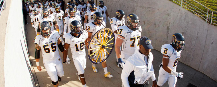 <p>Kent State takes the field in 2011 battle.<br />
</p>