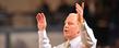 Kent State Golden Flashes head coach Rob Senderoff, in his first year as head coach, gestures to his team during a game against Cleveland State.