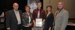 Kent State student Eric Johnston poses with members of Kent State’s School of Music and the College of the Arts who were on hand to see him receive his Real Heroes Award from the American Red Cross of Summit and Portage Counties.