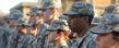 Members of the Kent State Army ROTC stand at attention during the campus’ observance of Veterans Day.