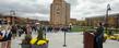 Evan Gildenblatt, executive director of Kent State’s Undergraduate Student Government, speaks during the ribbon-cutting ceremony for the new Student Green.