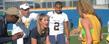 <p>Assistant coaches for the Kent State Golden Flashes drill one of the women on making calls before a play.</p>