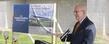 Kent State President Lester A. Lefton speaks during the groundbreaking for Kent State’s Field House Locker Room project.