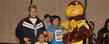 Little sibs and big sibs pose with Flash, Kent State University’s mascot, at the Student Wellness and Recreation Center during last year's Lil Sibs Weekend. This year's Lil Sibs Weekend takes place April 13-15.