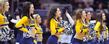 The Kent State Dance Team performs during halftime of the 2012 MAC Tournament in Cleveland.