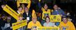 Kent State fans celebrate at an alumni pre-game dinner at Ford Field, in Detroit, prior to the start of the MAC Championship game.