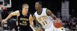 A Kent State player drives to the baseline during the 2012 MAC Tournament at Quicken Loans Arena in Cleveland.