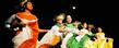 <p>Cleveland's Grupo Isla del Encanto folkloric dance troupe performs during opening night of the 2009 Kent State Folk Festival.</p>