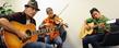 Musicians participate in the Kent State Folk Festival's music workshops and jam sessions at the Kent Student Center.