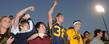 Kent State football fans cheer on the team during a home victory at Dix Stadium.