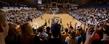 A packed house in the Memorial Athletic and Convocation Center cheers on the Kent State Golden Flashes during a 2013 contest.