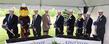 Kent State University President Lester A. Lefton joins Kent State University at Stark officials and distinguished guests during the official groundbreaking ceremony for the new Sciences Building at Kent State Stark.