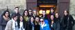 A group of Kent State University students studying abroad in Florence, Italy, pose for a photo. Thirty years later, Lydia Coutre (back row, third from left), a junior newspaper journalism major, is visiting the same sights her mother traveled to, retaking pictures of the same landmarks and blogging about her experience.