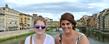 Kent State students Margaret Suren (left) and Kristen Durkin (right) pose for a picture on the Ponte Santa Trinita looking upon Ponte Vecchio in Florence, Italy. Durkin said her study abroad experience gave her the chance to grow as an individual and enhance her cultural awareness. (Photo provided by Kristen Durkin)