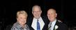 President Lester A. Lefton embraces donors Walter and Judy Van Benthuysen during the 2011 Founders Gala, which was held in the Kent Student Center Ballroom.