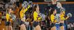 The Kent State Dance Team entertains the home crowd in the MAC Center during a home game.