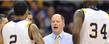 Coach Rob Senderoff sends in a defensive play late in the game during Kent State's 76-72 win over Western Michigan.