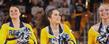 The Kent State Dance Team entertains the home crowd in the MAC Center during a home game.