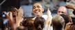 President Barack Obama greets supporters in the MAC Center at Kent State University.