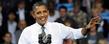 President Barack Obama makes a point during his speech in the MAC Center at Kent State University.