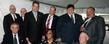 Area dignitaries join U.S. Secretary of Transportation Ray LaHood (seated on the left) following a ceremonial grant agreement signing for the Kent Central Gateway project.
