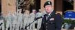 Kent State employee and former Cleveland journalist Eric Mansfield gave brief remarks during the annual Veterans Day ceremony, on Risman Plaza. Mansfield is a retired major with the Ohio Army National Guard and served in Iraq and Kuwait.