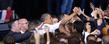 President Obama shakes hands with supporters after his speech in the MAC Center.