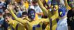 Golden Flashes student fans show their team spirit during a football game.