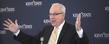 Kent State University President Lester A. Lefton speaks during the groundbreaking of the new Kent State University Regional Academic Center in Twinsburg.