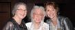 Jean Druesedow, director of the Kent State University Museum, Hollywood legend Ann Rutherford and Shawn Gordon enjoy the "25 Years of Dazzle" dinner in the Kent State Ballroom.