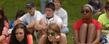 Students from Kent-Roosevelt High School listen to speakers during the 42nd annual May 4 commemoration at Kent State.