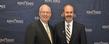 Kent State University President Lester A. Lefton (left) poses with Dr. Todd Diacon (right), who was named Kent State's new senior vice president for academic affairs and provost. Diacon comes to Kent State from the University of Massachusetts Amherst where he serves as deputy chancellor.