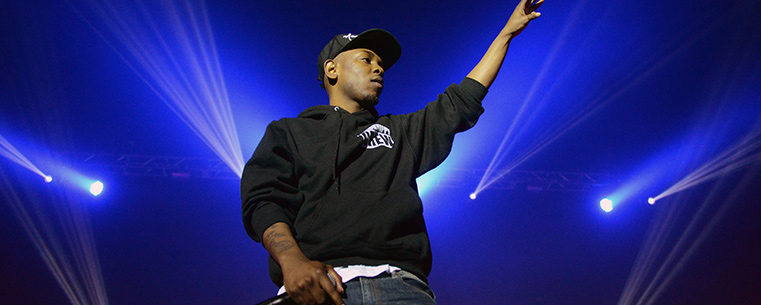 <p>Kendrick Lamar performs in Kent State’s Memorial Athletic and Convocation Center as part of FlashFest2013, an annual event for Kent State students.<br />
<br />
</p>