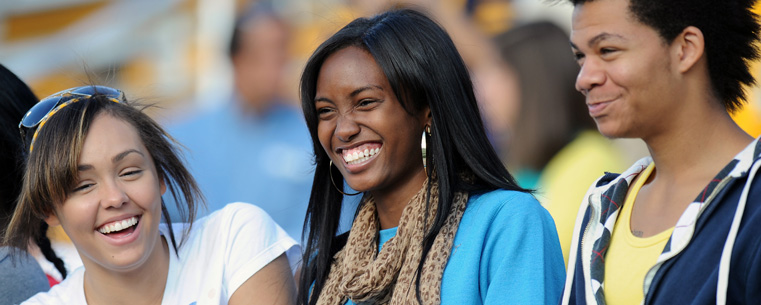 Kent State students cheer the Golden Flashes on to victory over South Alabama at Dix Stadium.