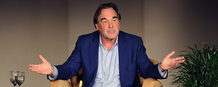 Film director and producer Oliver Stone shares his thoughts on May 4, 1970, and his films in Cartwright Hall.