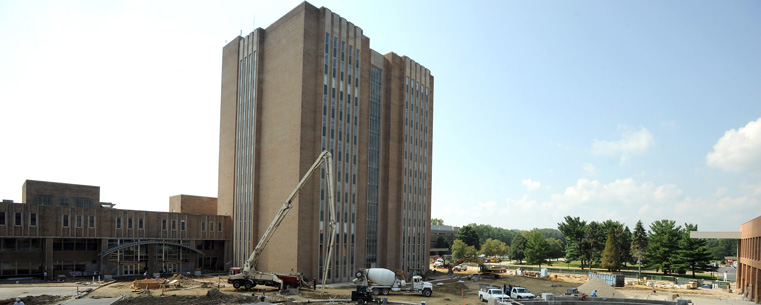 <p>The Risman Plaza construction is part of the university's campuswide $200 million renovation plan.<br />
</p>