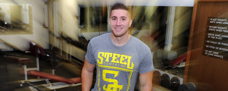 Matt Kolic, a Kent State University student majoring in entrepreneurship and native of Canton, Ohio, is experiencing success with Steel Clothing, a fitness and bodybuilding apparel company he launched earlier this year.<br />