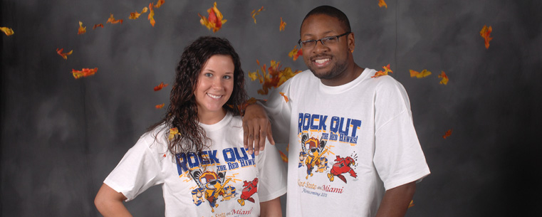 Show your Golden Flash pride by wearing a special home coming t-shirt.