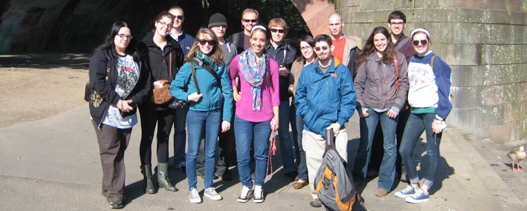 A group of Kent State University students traveled to Germany for a three-week education abroad program. The trip offered the students the opportunity to learn about German politics and history. (Photo provided by Richard Steigmann-Gall)