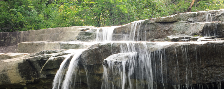 Brandywine Falls is a popular attraction at the Cuyahoga Valley National Park