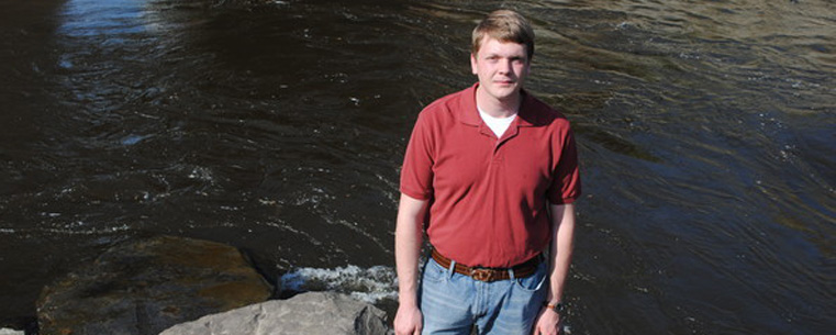 Kent State student Eric Johnston saved a 9-year-old girl from drowning in the Cuyahoga River last summer. Johnston was honored for his act of bravery by the American Red Cross of Summit and Portage counties. (Photo provided by the American Red Cross)