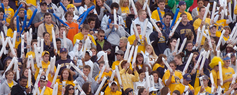 The first 15,000 people who show up to the Homecoming game get a free pair of thundersticks for fans to use to make noise when Miami has the ball and when Kent State scores a touchdown.