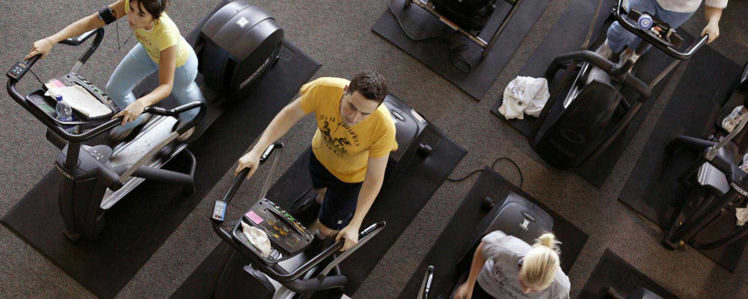 Kent State students take advantage of the exercise equipment available at the Student Recreation and Wellness Center.