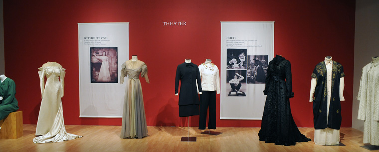 A view of one portion of the Katharine Hepburn exhibition that opens Oct. 2 at the Kent State University Museum.