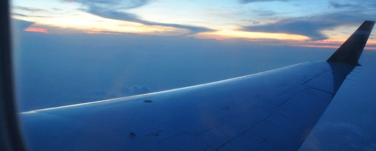 A view from the flight from Cleveland to Charlotte.