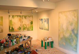 Kent State Alumna Nancy Seibert’s art studio