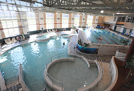 Leisure pool at Student Recreation and Wellness Center