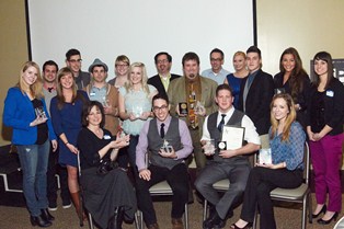 Photo of Kent State winners from 2013 Akron ADDY Awards